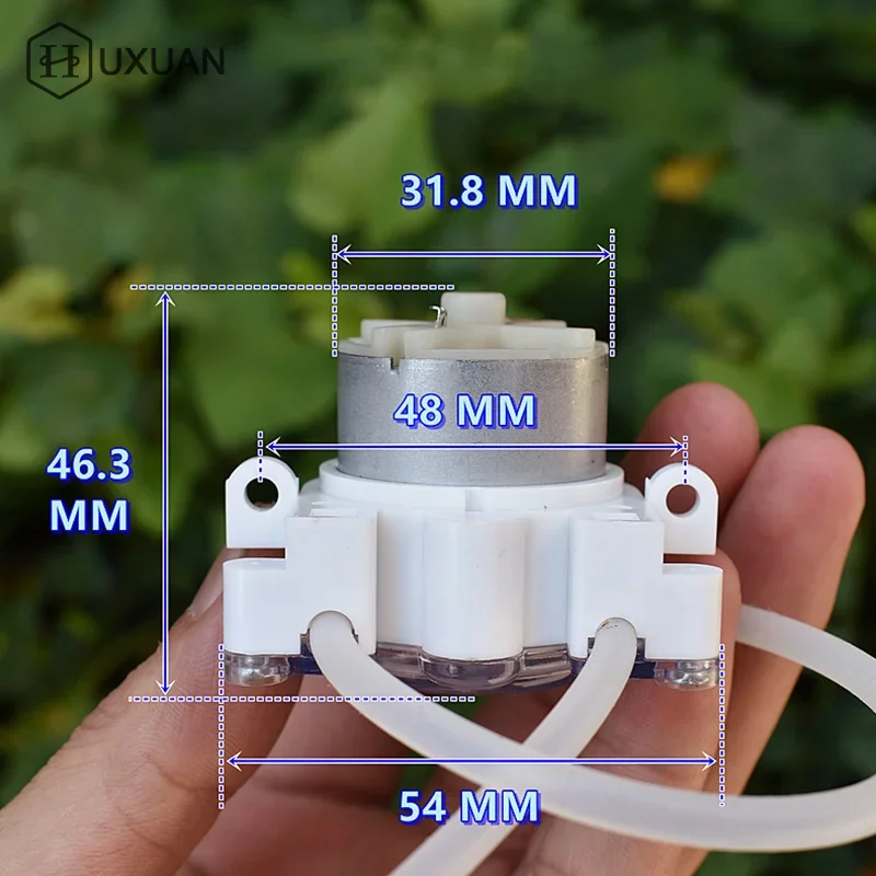 

Micro Peristaltic Pump DC 6V-12V Small Mini 500 Geared Motor Dosing Liquid Water Squeeze For Lab Ink Sampling Pump