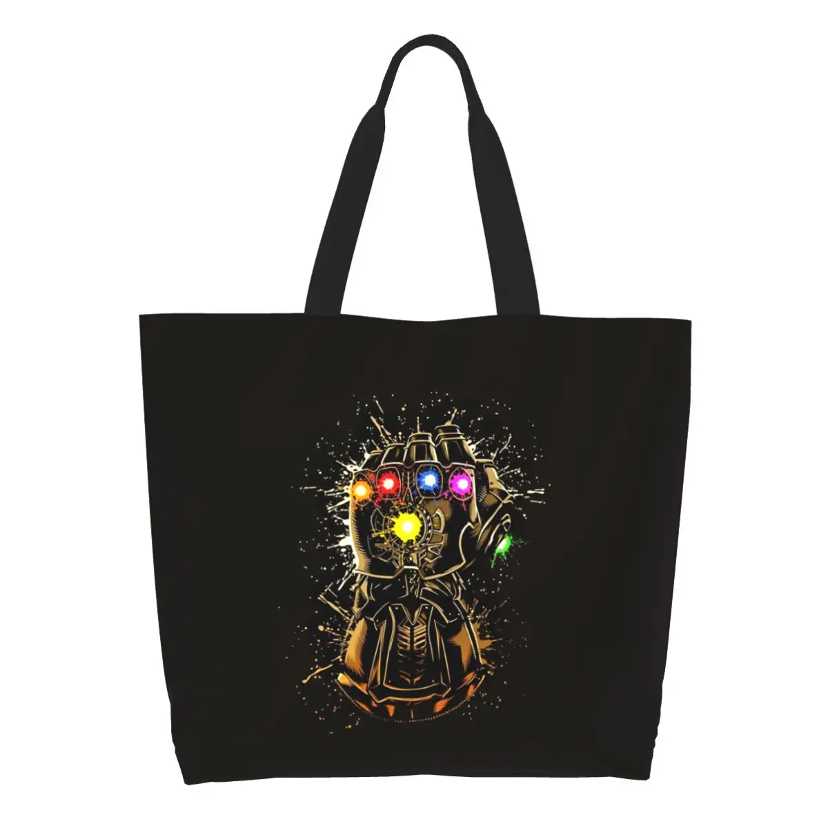 

Холщовые сумки для покупок Iron Man на заказ, женские прочные сумки-тоут большой емкости для продуктов, комиксов, анимации, сумки-тоут