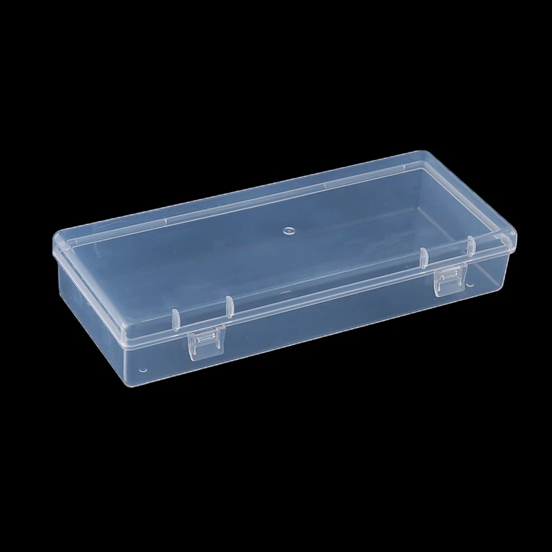 Transparent Plastic Box Rectangular Translucent Packing Box Storage Organizer Case Dustproof Durable Strong Jewelry Container