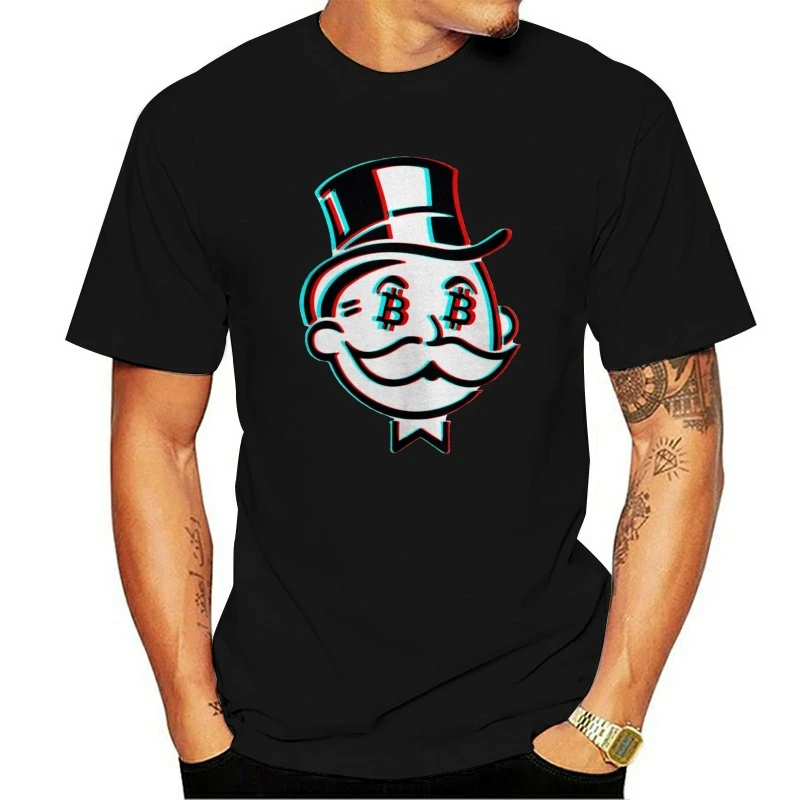 

Fashion Crypto Bitcoin Mr. Satoshi Nakamoto T-Shirt For Men Round Collar Cotton Graphic T Shirts Tee Shirt for Men Summer Tops