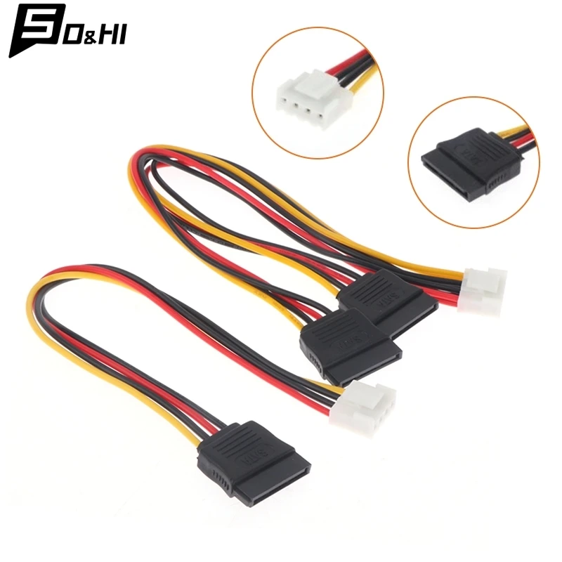 4Pin To SATA Power Cable For Hikvision DAHUA Mini VCR IP Camera CCTV Hard Disk Power One To One/One To Two VH3.96