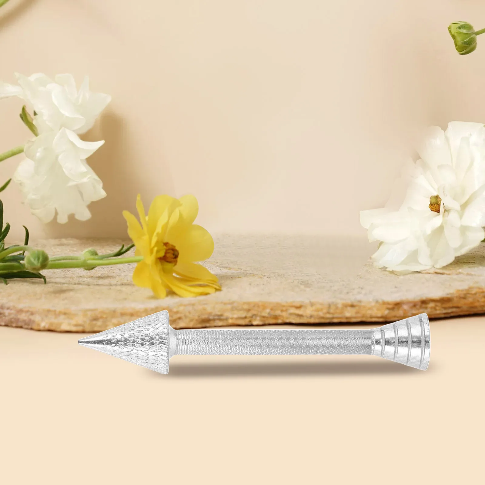 2Pcs Rose Flower Cake Piping Rod Baking Pastry Cone Holder Aluminium Alloy Icing Flower Sticks Cake Decoration