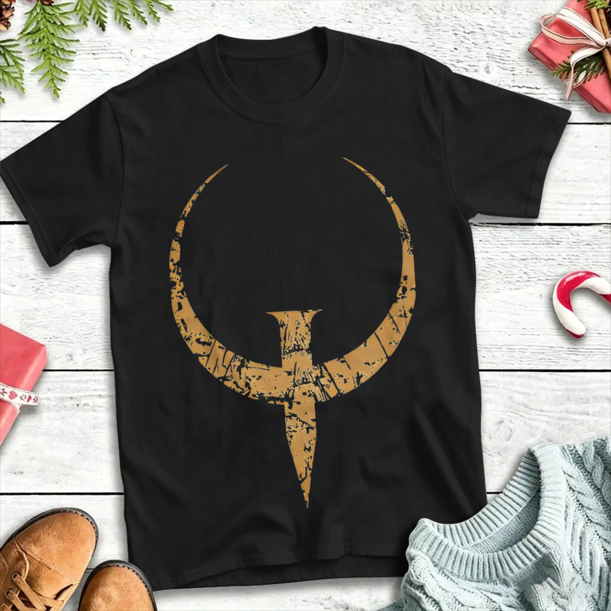 Couple T-Shirt Quake Bronze  Dooms T Shirts Fashion  Summer Tee Shirt Vintage Cotton Clothes Plus Size