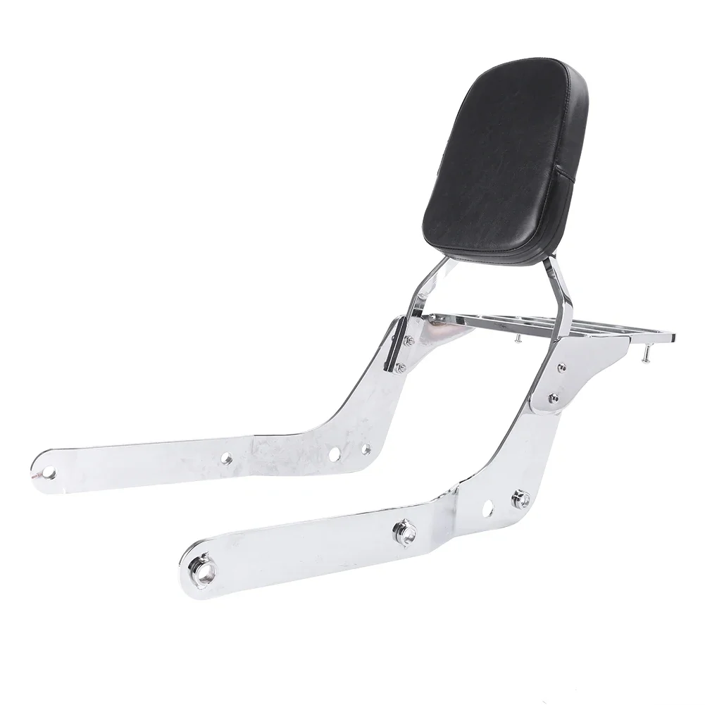 

For Honda Shadow Aero 750 2004-2012 Motrocycle Detachable Backrest Sissy Bar w/ Luggage Rack