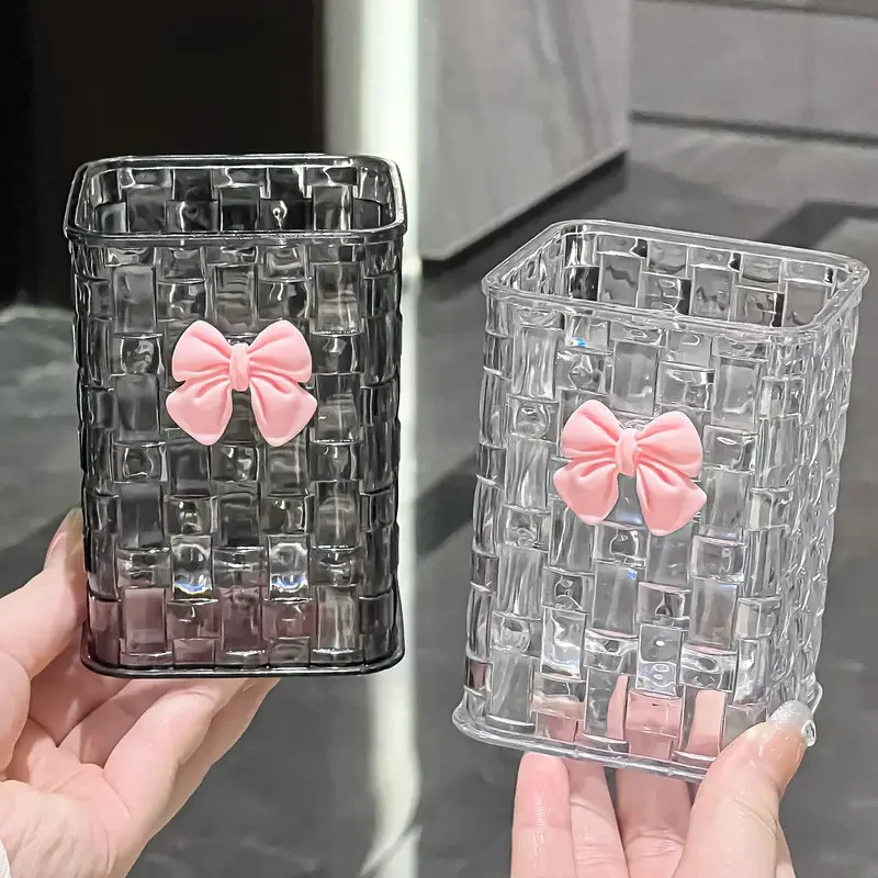 Caja de almacenamiento de pinceles de maquillaje acrílico transparente, organizador de cosméticos de escritorio, almacenamiento de lápiz labial, soporte de exhibición de esmalte de uñas, estuche de joyería