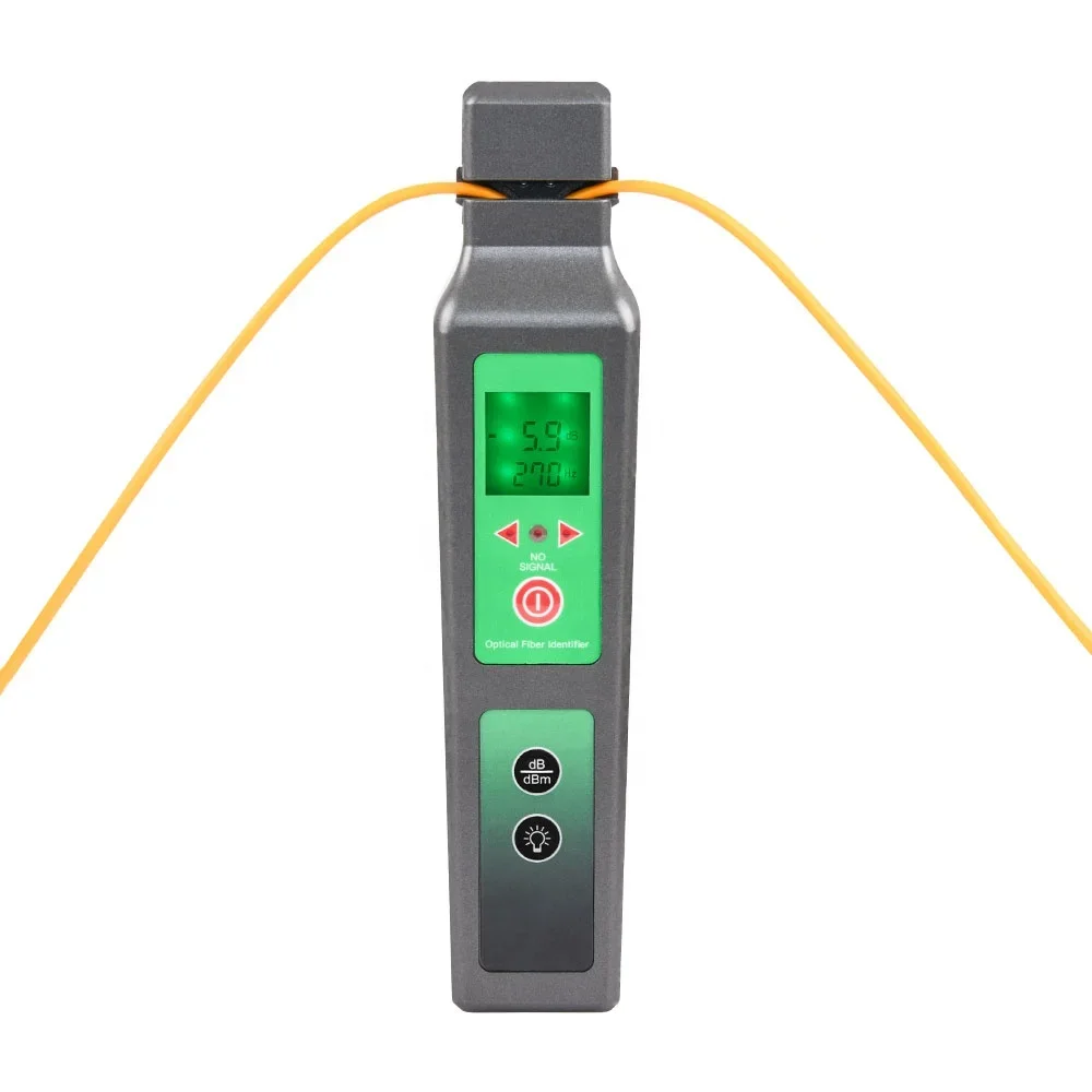 KFI-40 Optic Fiber Identifier Live Fiber Optical Identifier 750nm-1700nm SM MM Fiber Signal Recognizer for 4-in-1 Fixture