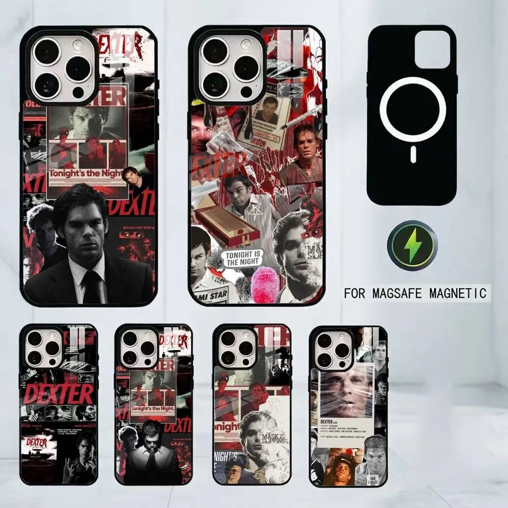 

Dexter Morgan Phone Case For iPhone17,16,15,14,13,12,11 Plus,Pro Magnetic with Magsafe Wireless Charging