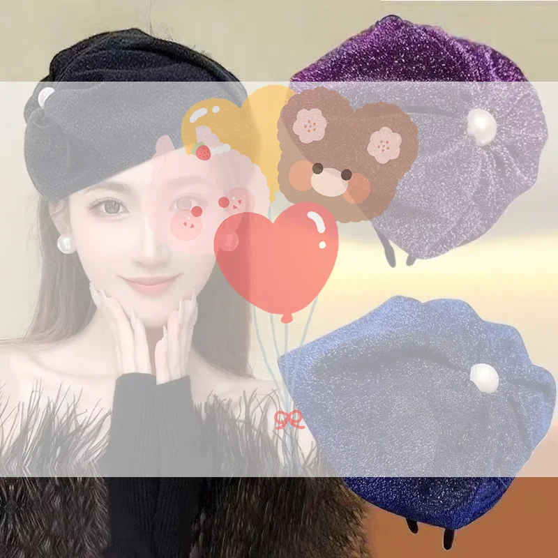 Tulle Bowknot Headband Thin Yarns Half Caps For Masquerades And Cocktails Party