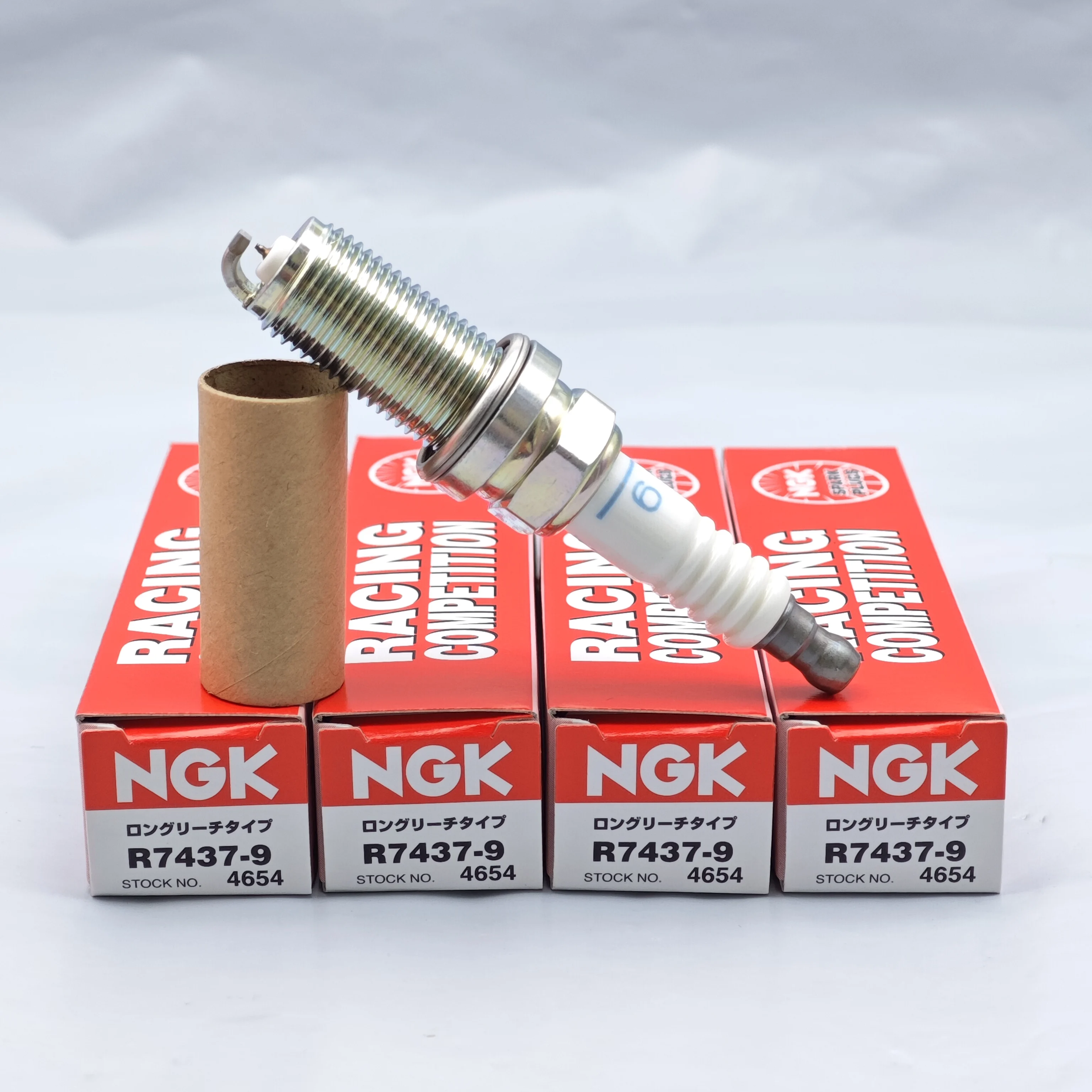 4pcs Original NGK Racing Spark Plug Iridium R7437-9 4654 Suitable For Generation 3 EA888 S3 GTI7 R RS3 RS5 etc