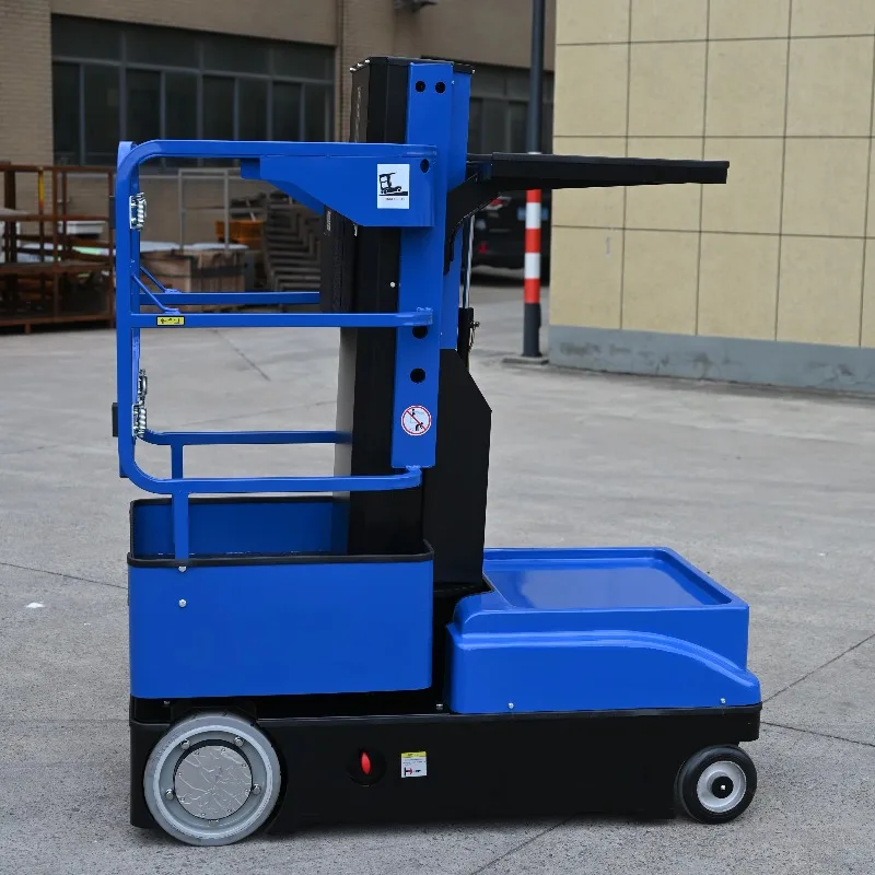 Aerial Order Picker Standing Full Electric Self Propelled 3000/4000mm Lifting Height Warehouse Order Picking Equipment