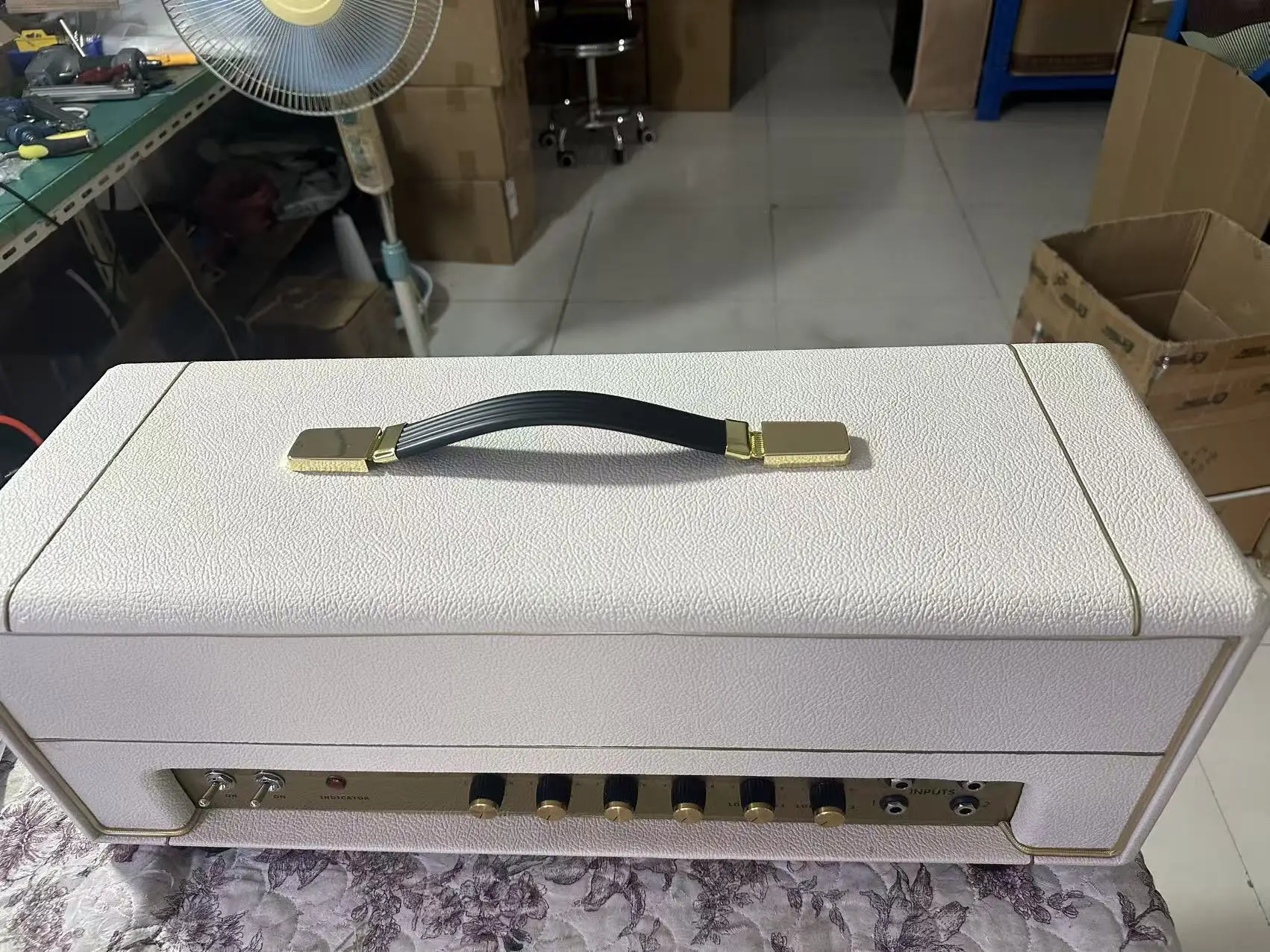 Custom Classic 100Watt PLEXI TONE plexi1959 Tube Guitar Amplifier Head with Send Return Loop PPMIV in Cream White with JJ Tubes