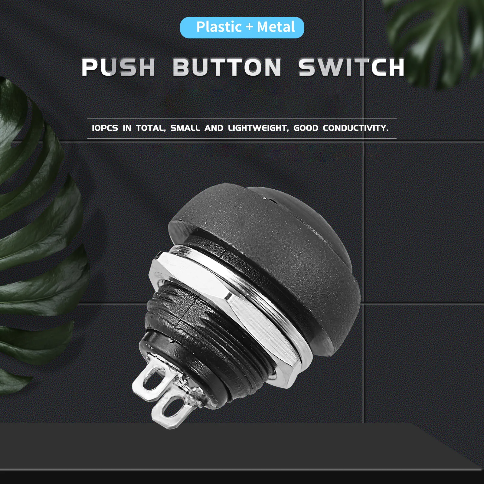

Push Button Waterproof DC Push Button 2 Pin Button Mini Push Button