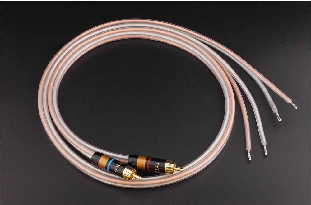 YYTCG RCA-Lautsprecherkabel, blanker Draht, Lautsprecherkabel auf RCA-Stecker, ersetzt RCA-Stecker-Stecker-Adapter auf blanken Draht – Detail 9