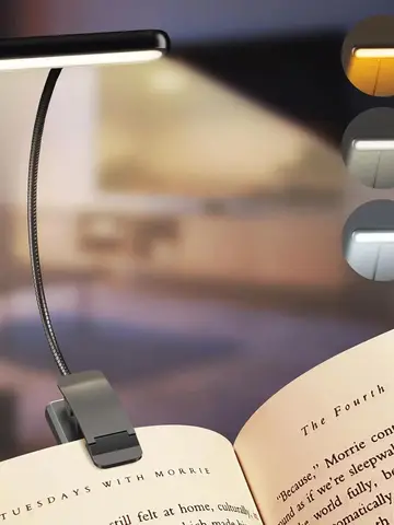 USB-лампа для чтения 14 LED, белая/черная/розовая — фото устройства