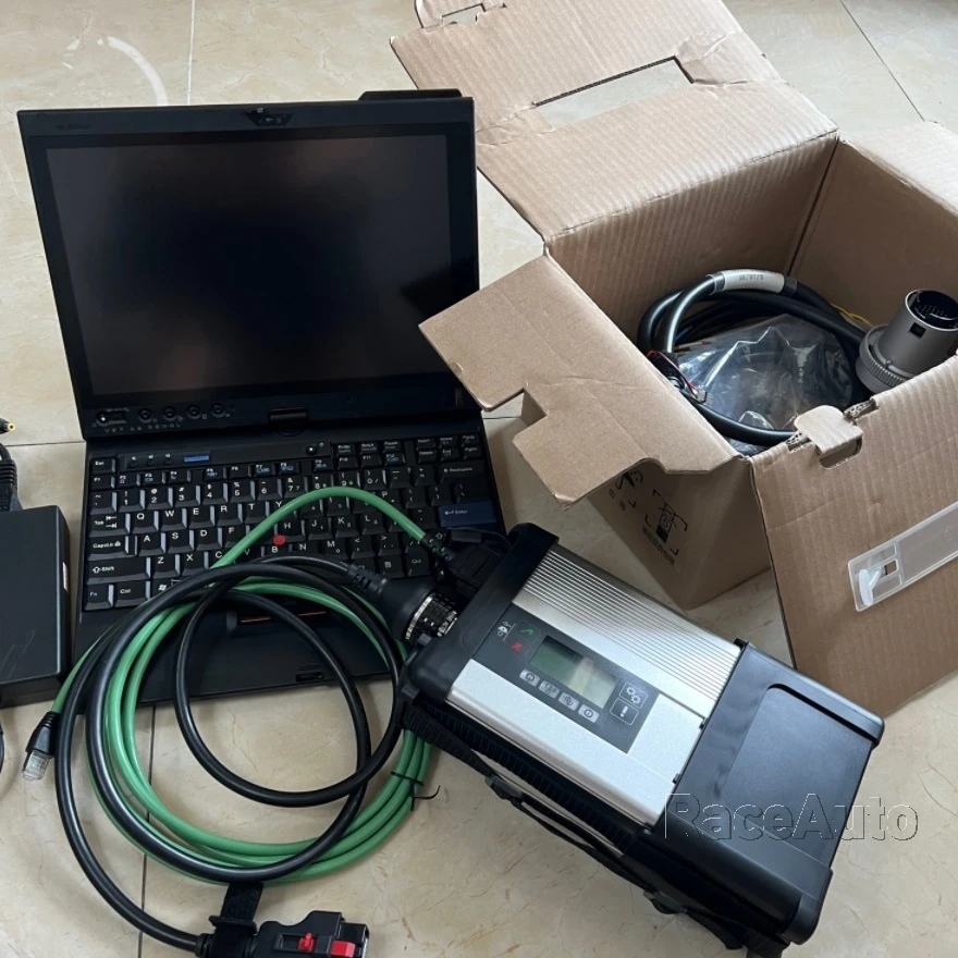 MB Star C5 Wifi Diagnosis Multiplexer SD Connect C5 For Car And Truck Full Cables With Software SSD in D630 Laptop Auto Scanner