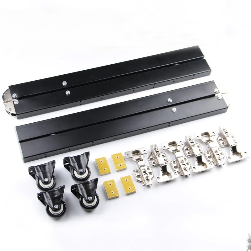 Hidden desktop folding connector accessories,Fold up  stretch dining table Bar cabinet cabinet desk hinges,Complete sets