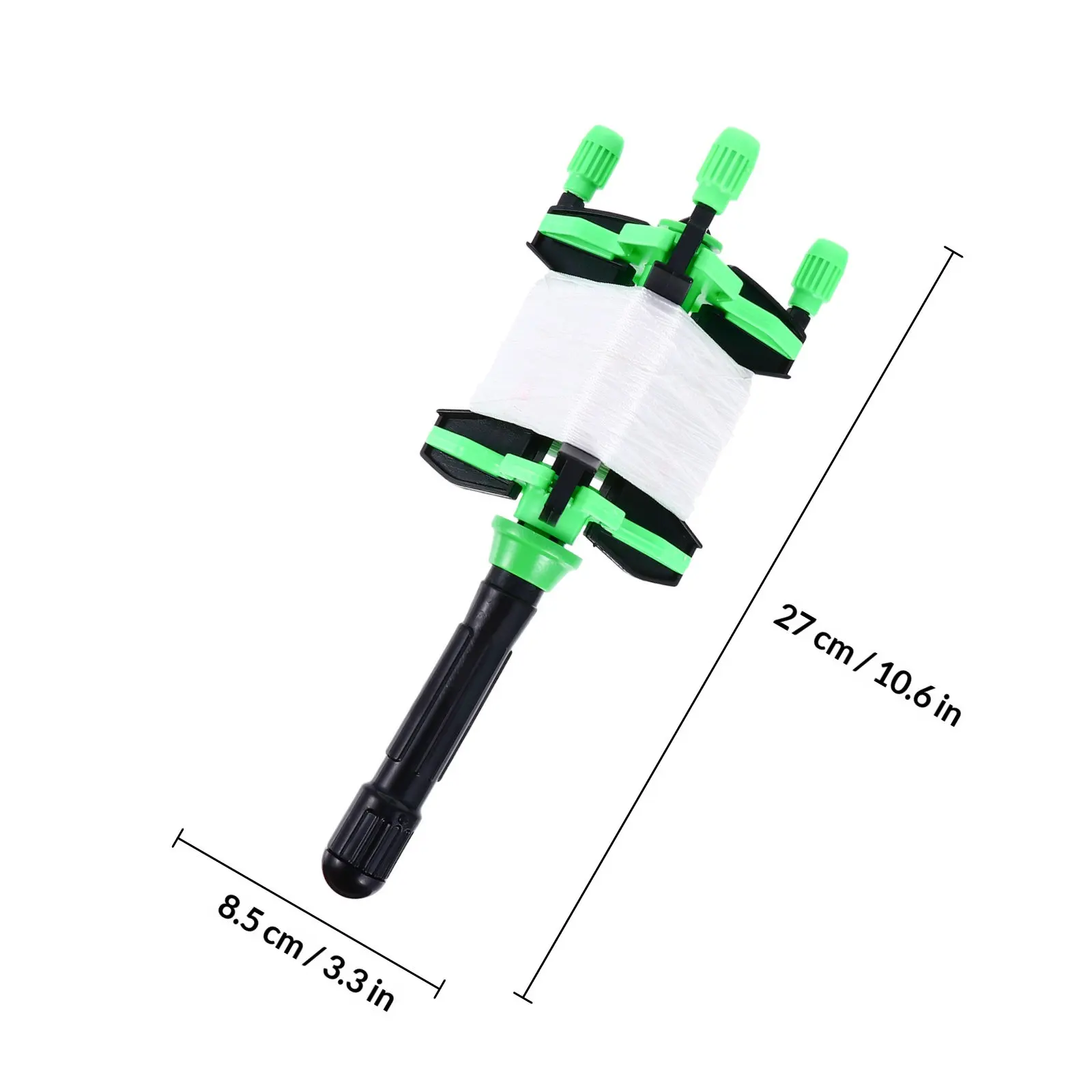 Kite Line Board Plastic Transparent String Winder Handle For Kids -Free Spool Smooth Rotation Outdoor Flying Kite