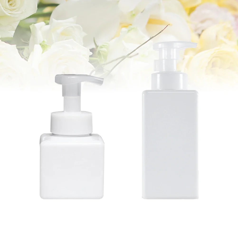 

2 PCS Sparkling Press Travel Size Pump Dispenser Shampoo Refillable