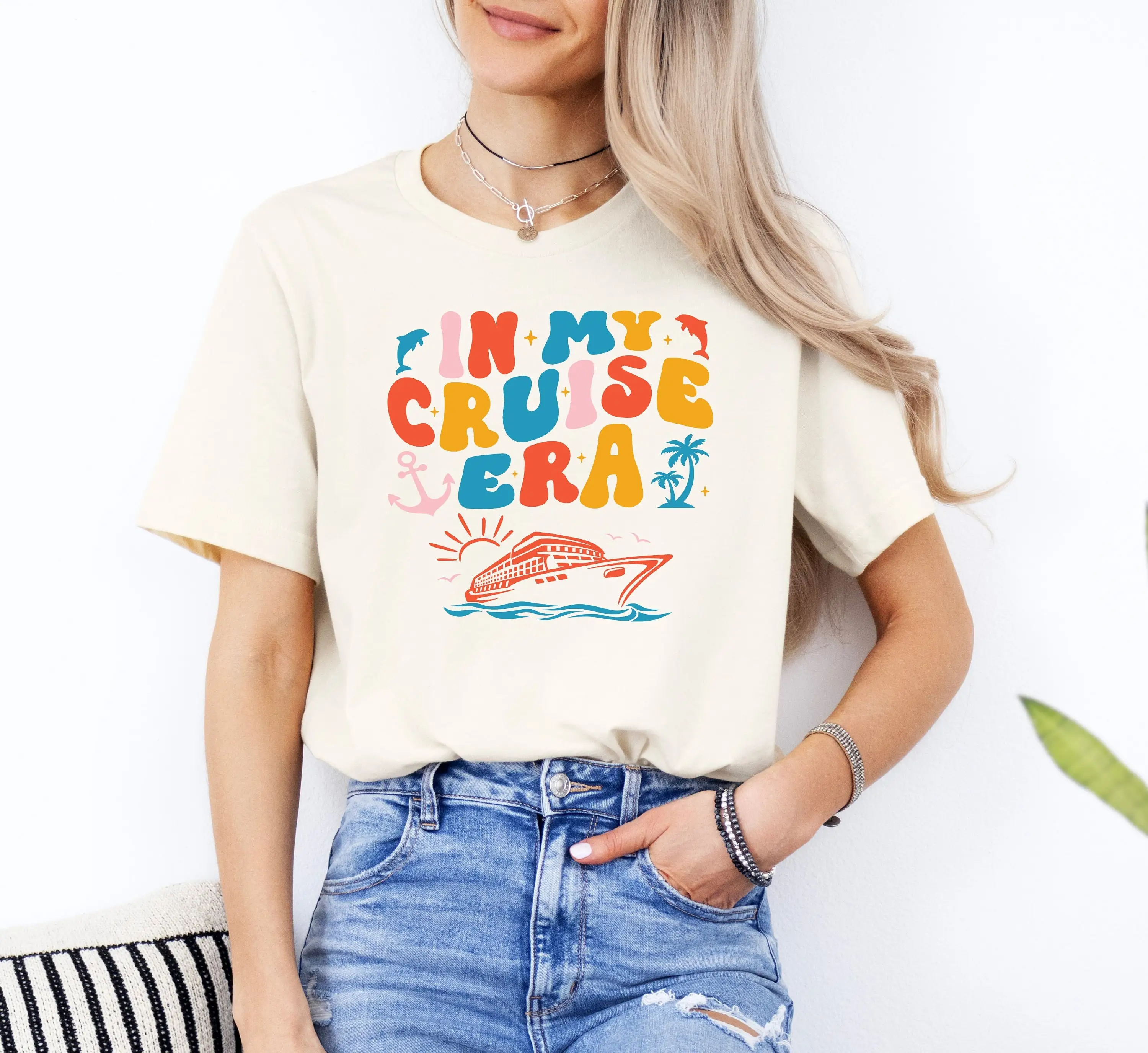 In My Cruise Era T Shirt Lover Family Retro Summer Vacation Squad RTR458