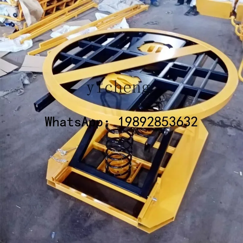 

JX circular self-weight lifting spring fixed platform car automatic spring lifting platform hoist