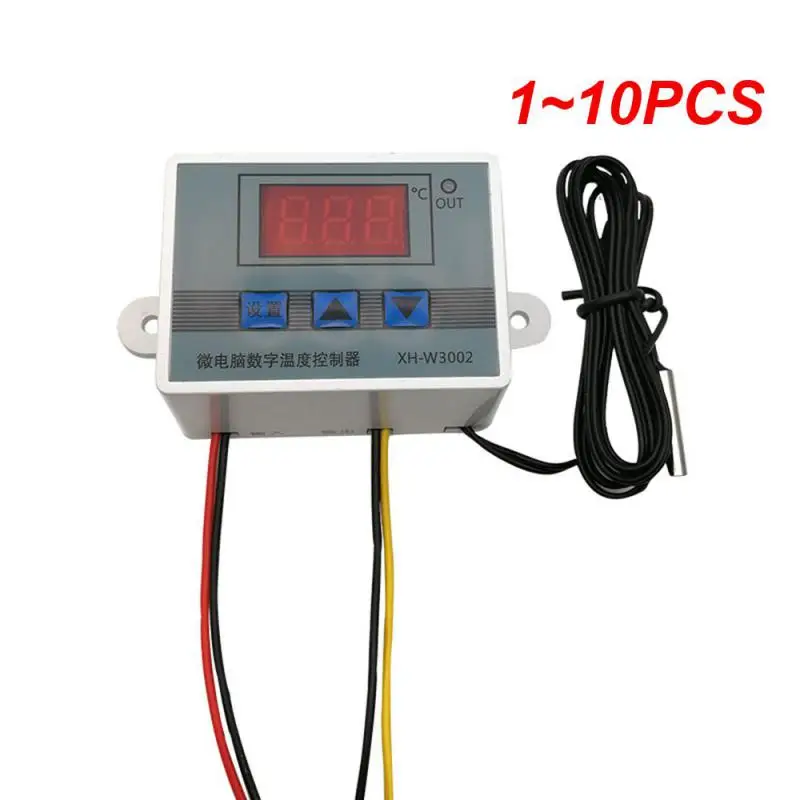 1~10PCS 12V 24V 220V Probe Line 20A Digital Temperature Control LED Display Thermostat With Heat/Cooling Control Instrument