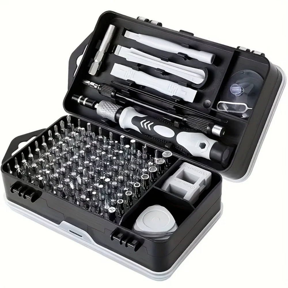 Professional 115-in-1 Magnetic Precision Screwdriver Set, Repair Kit for Computer, Laptop, Cell Phone, PC, MacBook, Household