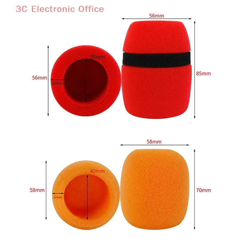 1 Juego de micrófono Base antideslizante anillo antideslizante reemplazo KTV resistencia a caídas micrófono circular funda antideslizante de silicona suave