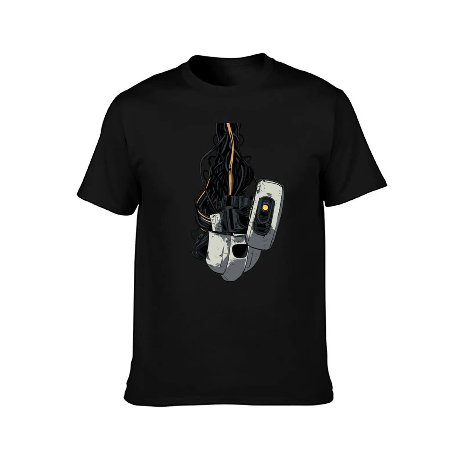 GLaDOS T-Shirt Summer Casual Cotton Tee Oversized Streetwear Tops Vintage Graphic Print Loose Fit Short Sleeve 100% Cotton