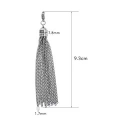 1pc Stainless Steel Jewelry Dangle Tassel Women DIY Accessories For Drop Earrings Necklace Chain KeyChain Handbag Christmas Gift