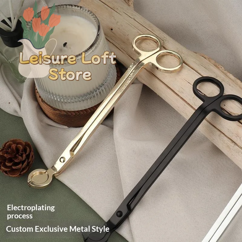Candle Wick Trimmer Electroplated Stainless Steel Durable Candle Cutter Perfect Gift for Aromatherapy Candle Enthusiasts