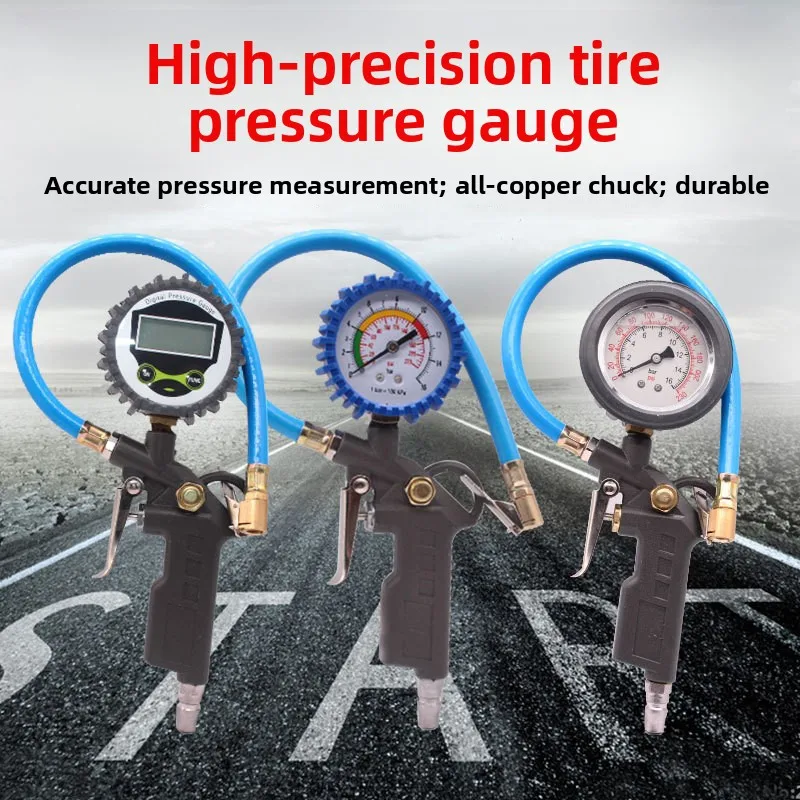 

Digital Tire Pressure Test Table Automotive Tire Pressure Meter Tire Pressure Gun Barometer