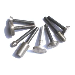 46# Diamond Sintered Grinding Head Mounted Points T Ball Cone Cylindrical Wheel Stone Carving Grinding 6mm Shank
