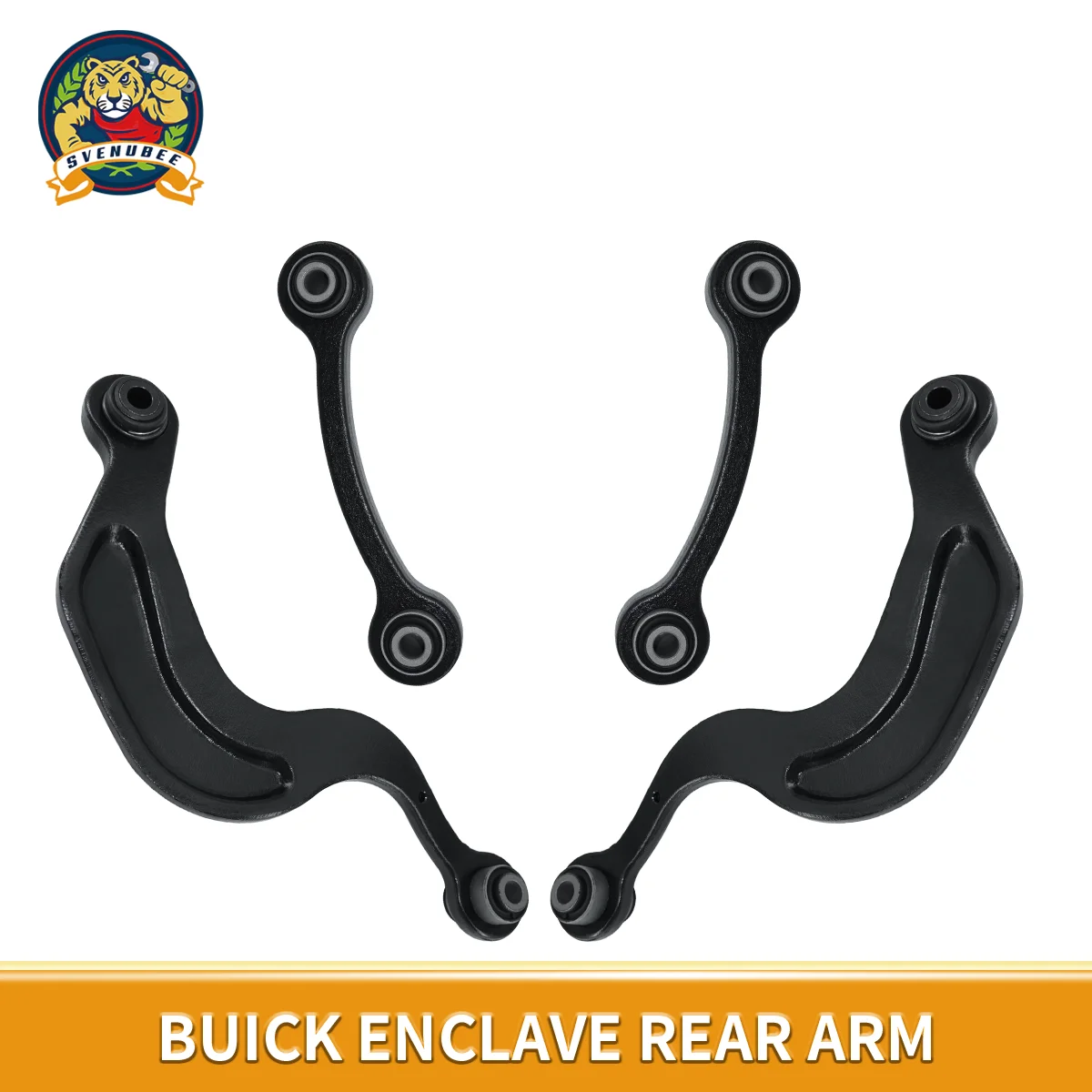 Svenubee 4pcs Rear Upper Control Arms Set for Buick Enclave GMC Acadia Saturn Outlook 2007 2008 2009 2010 2011 2012 - 2017