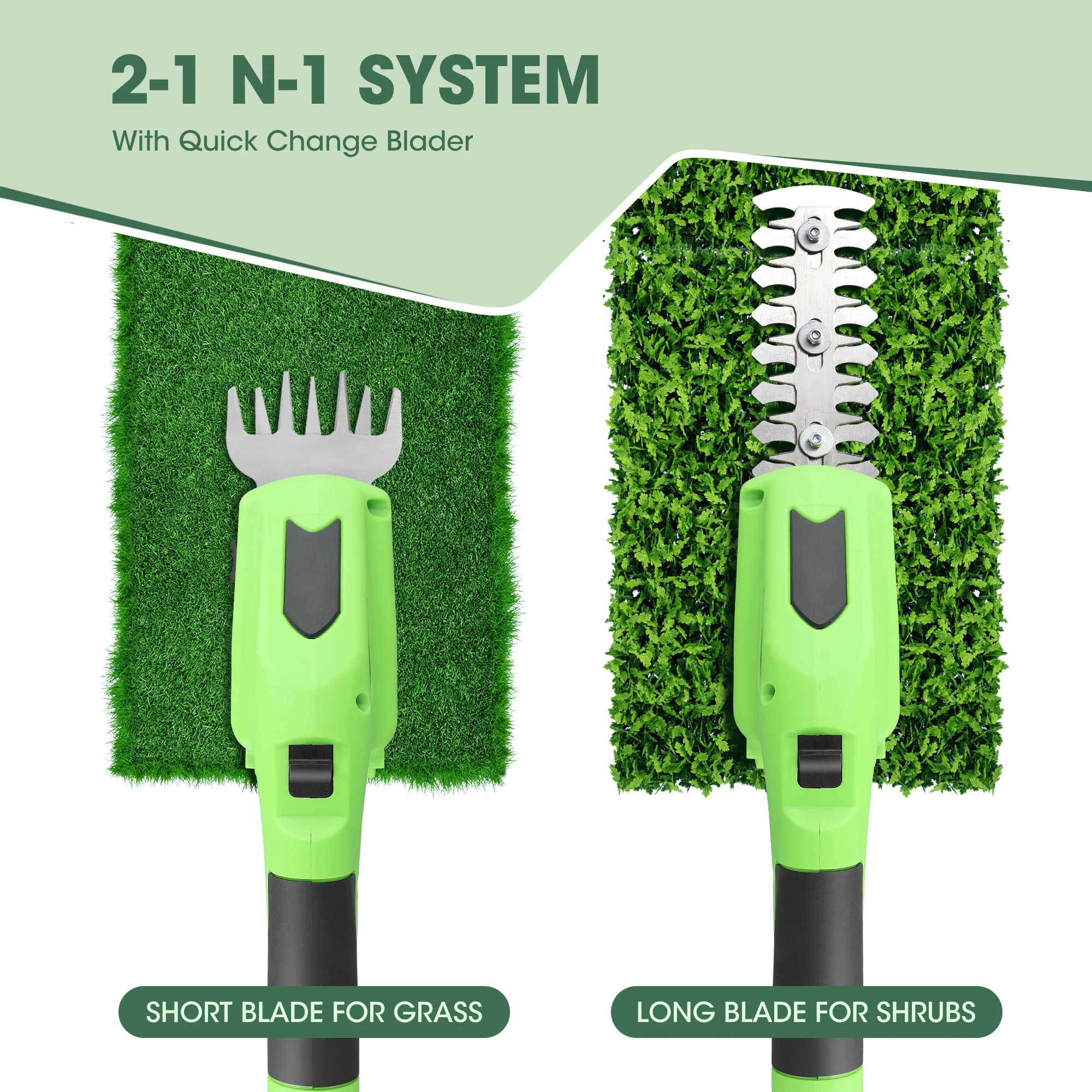 Tagliasiepi elettrico 2 in 1 7.2V/3.6V tagliasiepi a batteria agli ioni di litio per elettroutensili da giardino cesoie elettriche da potatura