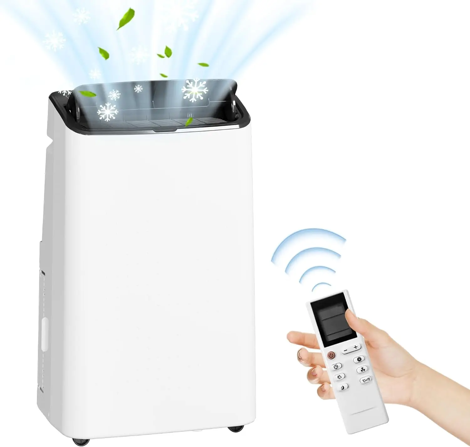 Portable Cooler Fan With Cooling Dehumidifier And Fan Modes Remote Control 24H Timer And Installation Kit For Home Office Dorm