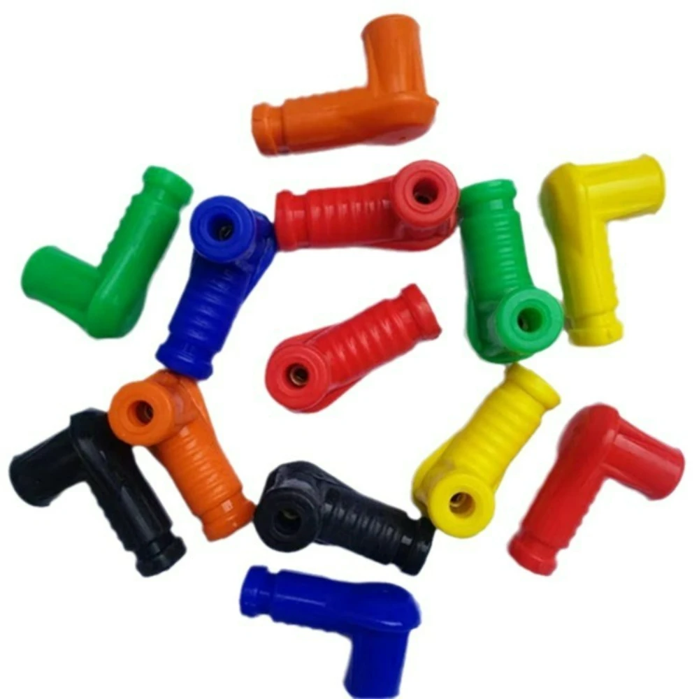 

Motorcycle Spark Plug Cap Waterproof High Temperature Resistant Silicone Cover For Universal Multi Color