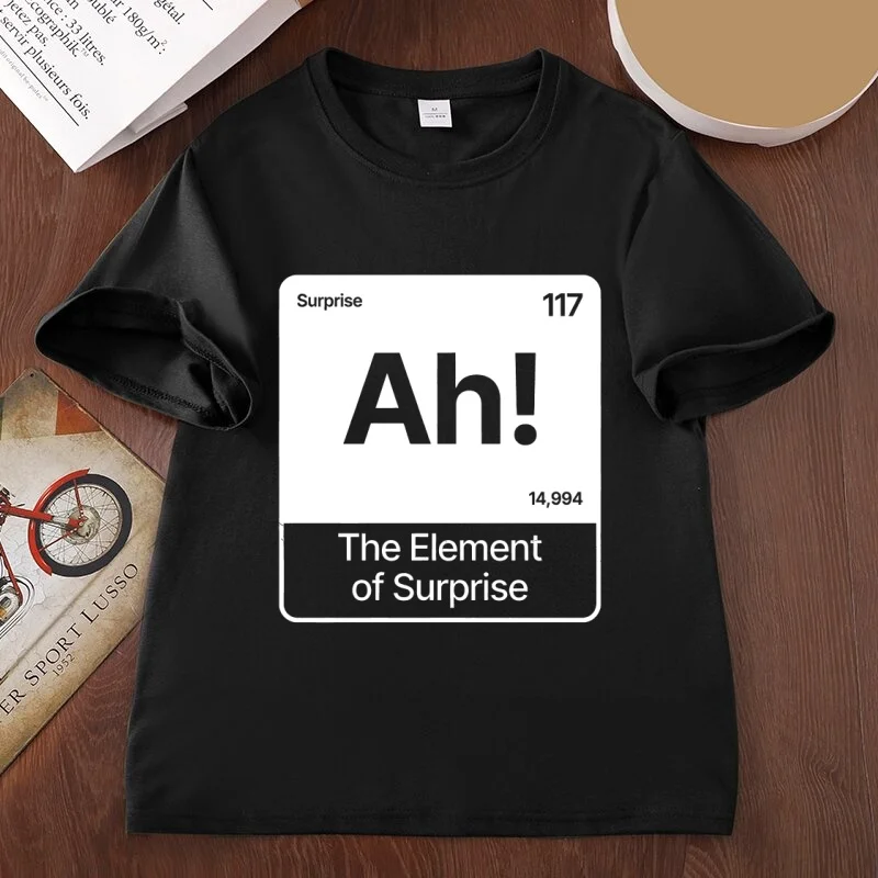 Project Hail Mary AH Printed Tshirts Element of Surprise Ryland Grace T Shirt Funny Chemistry Teacher T-Shirt Men Women Clothes