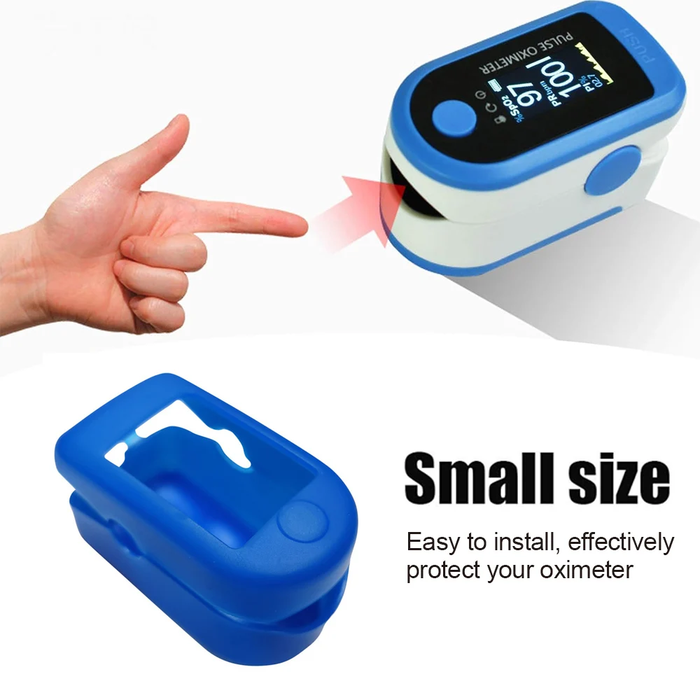 1PC Finger Clip Oximeter Silicone Cover Storage Bag Medical Oximeter Case Protective Holder Finger Pulse Protective Bracket