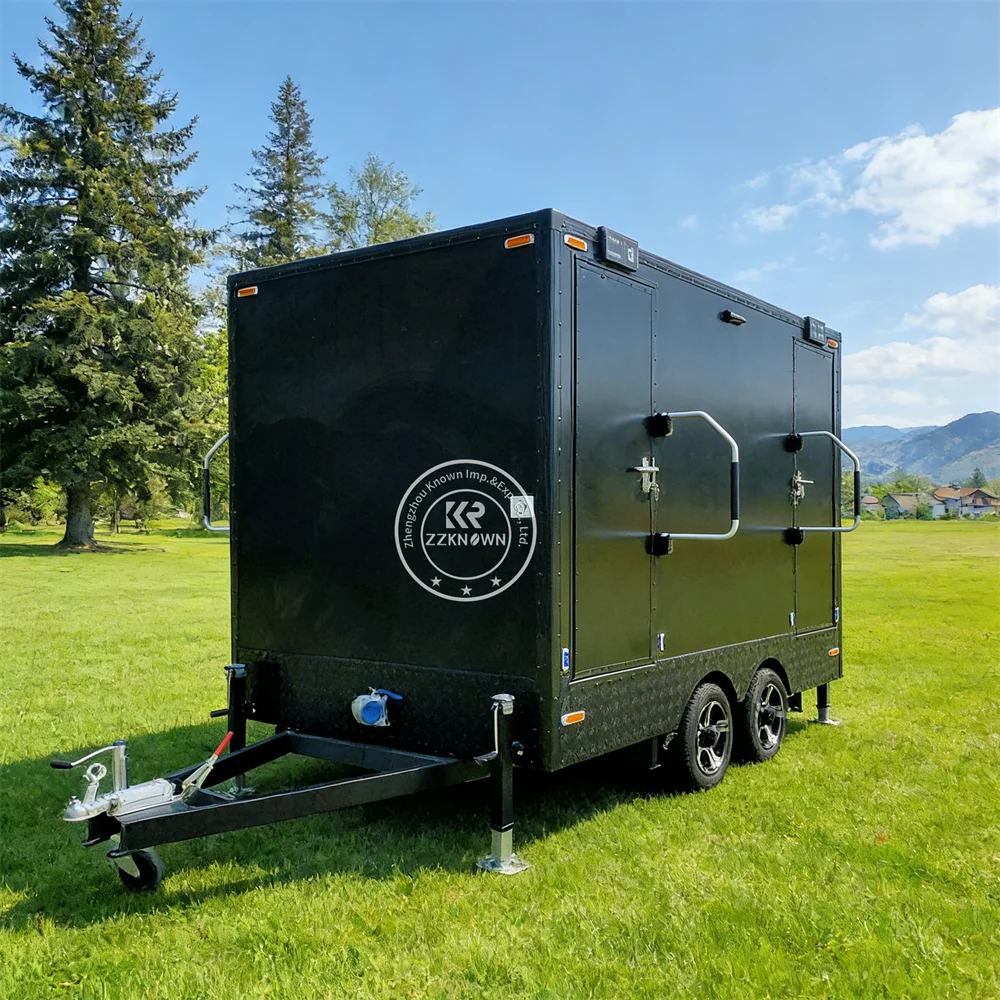 Luxury Toilet Trailer Mobile Camping Portable Toilet Portable Smart Washroom Portable Bathroom Trailer with Waste Tank