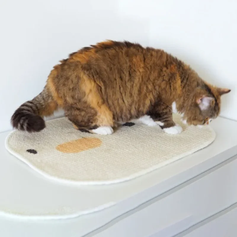 Sisal Cat Scratch Pad Durable Wall Stickers Home Scratching Carpet Cats Scratch Itching Floor Mat Pet Products Supplies