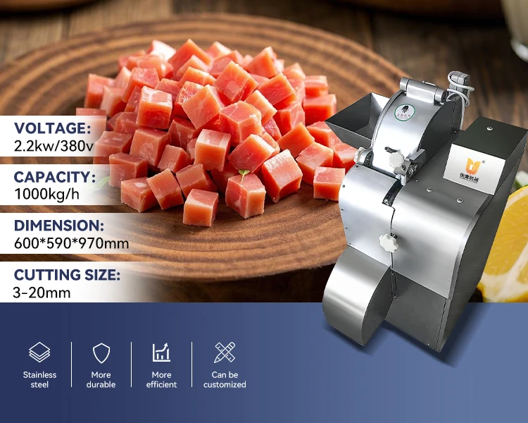 ماكينة تقطيع اللحوم الأوتوماتيكية الصناعية عالية السعة، ماكينة تقطيع لحم الخنزير ولحم البقر ولحم الضأن للمزرعة #6