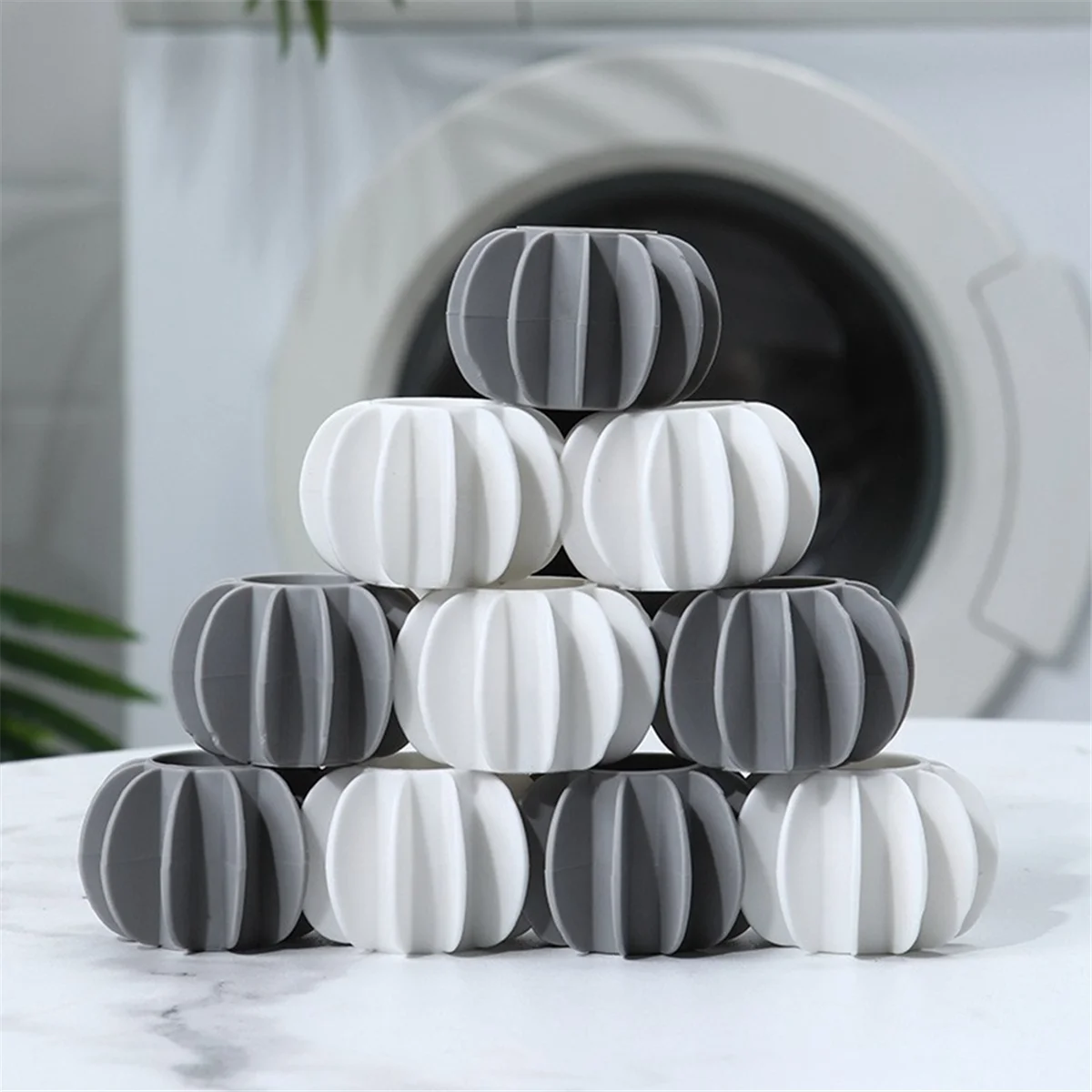 Silicone Laundry Ball Anti- Catcher Reusable Clothes Cleaning Tools Washing Machine Pet Hair Remover Filter Grey