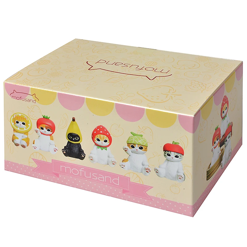 Mofusand Hai Katze Blind Box Obst Tier Niedliche Minifiguren Anime Ornamente Puppen Fans Kinderspielzeug Modell Weihnachten Geburtstagsgeschenke – Detail 20