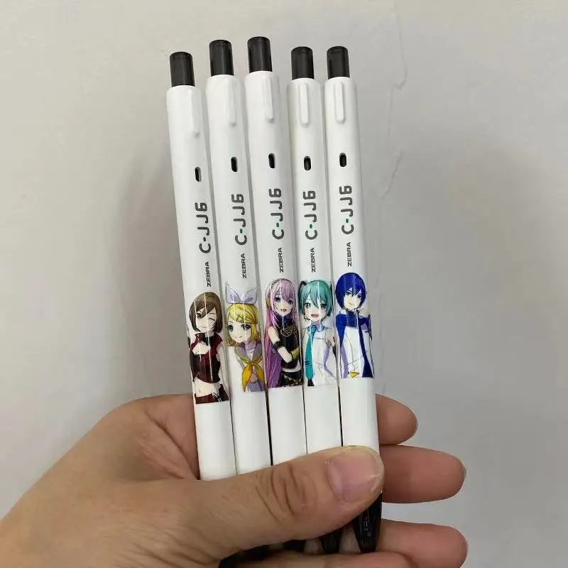 جديد Hatsune Miku 2D الرسوم المتحركة الطرفية امتحان الطالب أسئلة سوداء التجفيف السريع السلس الكرة الصحافة قلم محايد هدية عيد ميلاد