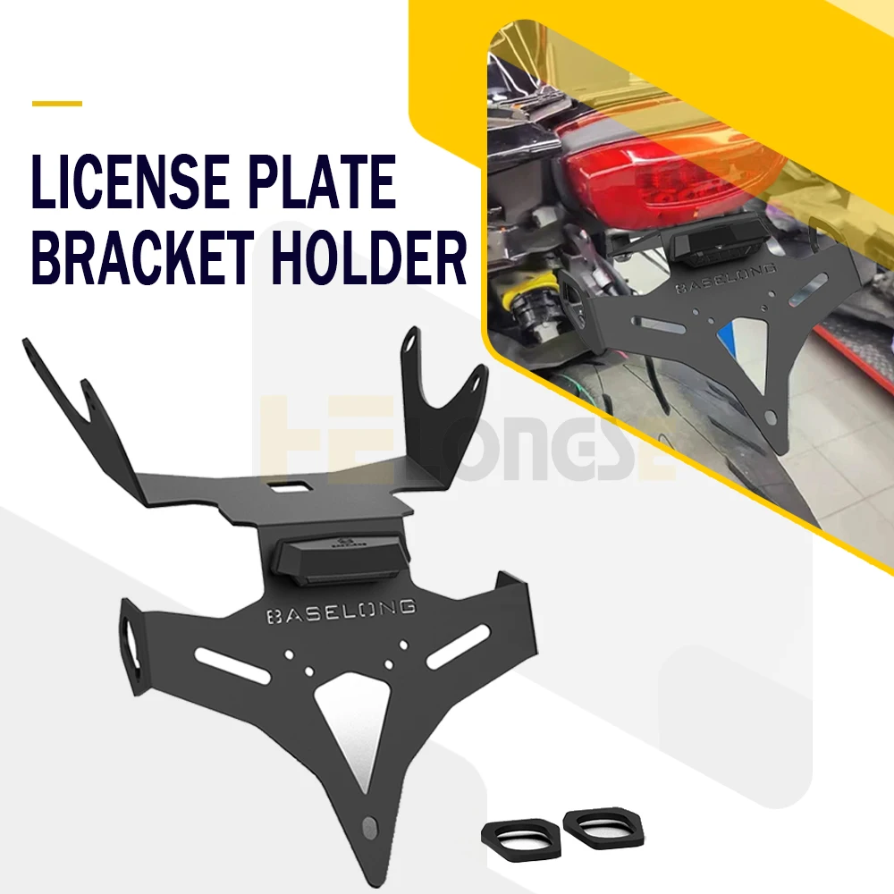 Motorcycles License Number Plate Holder Frame Bracket FOR HODNA CB650R CBR650R CB CBR 650R CB650 CBR650 R 2019-2024 2025 2026