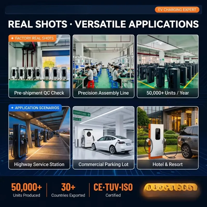 Customized 320KW EV Power Supply Station Dual With LED Light Strip 22 Inch AD Screen Multimedia Display GBT CCS2 Fast Charging