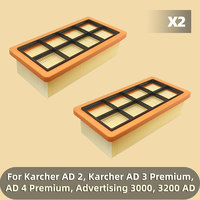 Filters Hepa Fit For Karcher AD 2, Karcher AD 3 Premium, AD 4 Premium, Advertising 3000, 3200 AD Parts Accessories Replacement