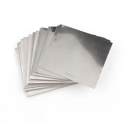 1/2/3/5pcs Thickness 0.01 - 0.4mm 304 Stainless Steel Square Plate Polished Plate Sheet 100*100mm(Width*Length)