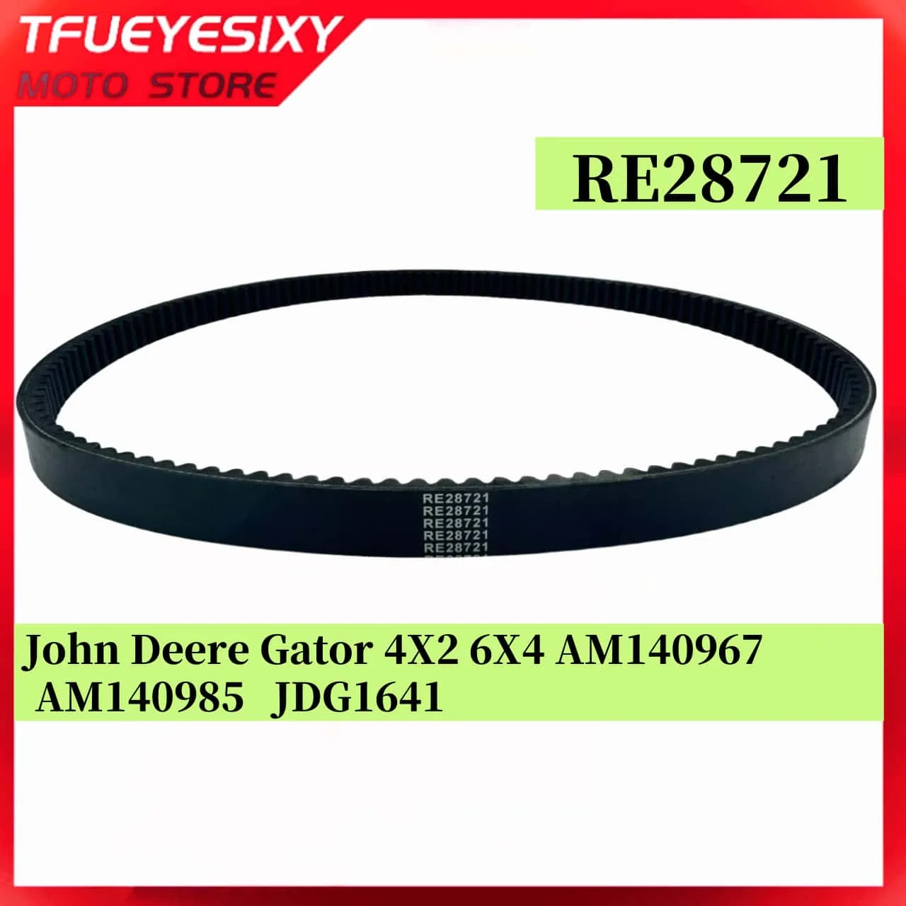 

RE28721 Drive Clutch Belt for John Deere Gator 4X2 6X4 AM140967 AM140985 JDG1641 RE28721