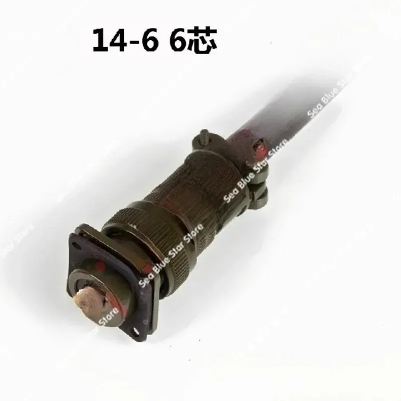 MS5015 6-pin, aviation plug MS3106A-14S-6S/P MS3102A straight connector